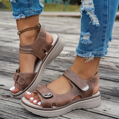 Anja | Komfortable sandaler dame med kilehæl
