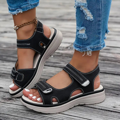 Anja | Komfortable sandaler dame med kilehæl