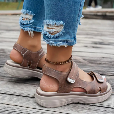 Anja | Komfortable sandaler dame med kilehæl