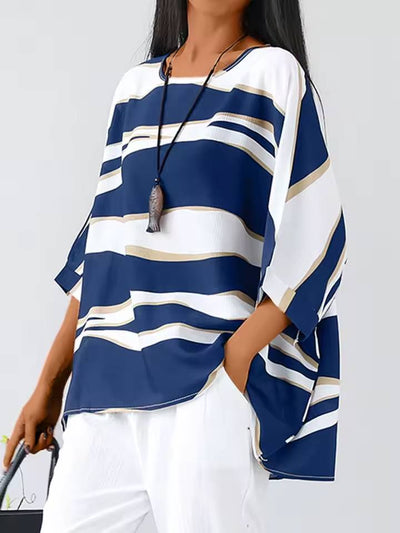 Aria | Elegant bluse med O-hals for enhver anledning