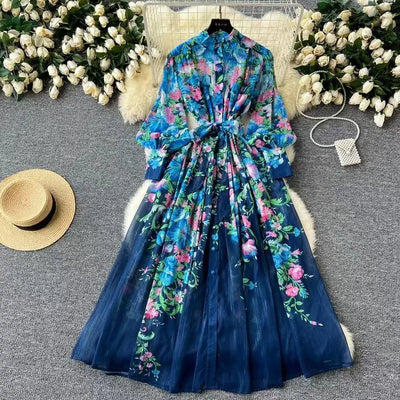Auralie | Boho blomstrete sommerkjole for dame