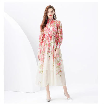 Auralie | Boho blomstrete sommerkjole for dame