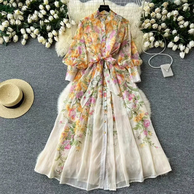 Auralie | Boho blomstrete sommerkjole for dame