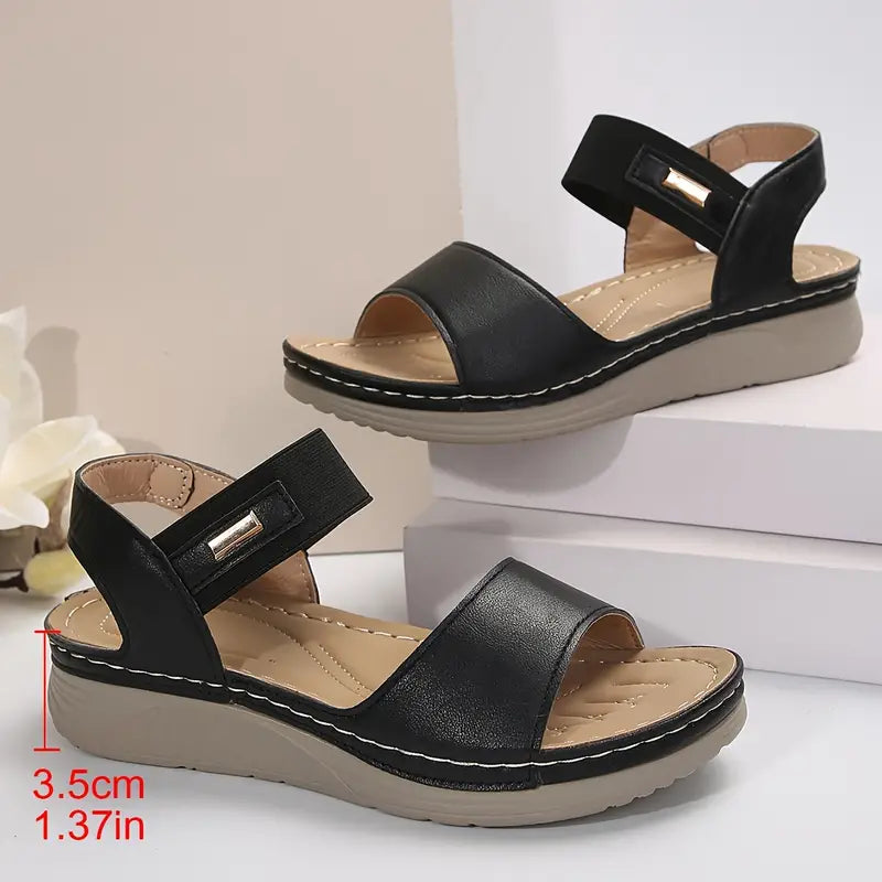 Carmen | Elegante sommersandaler med kilehæl