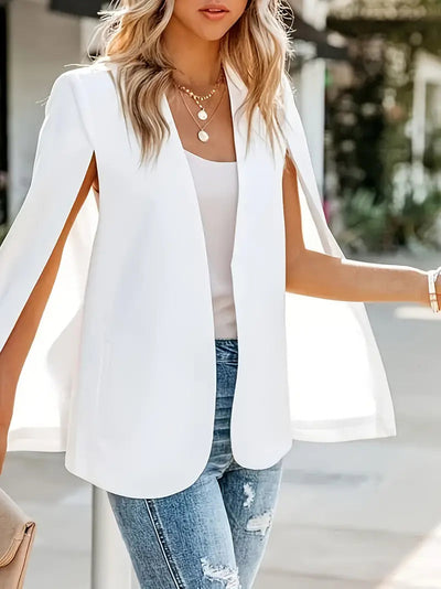 Debra | Elegant svart blazer med kappe-ermer