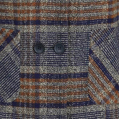 Dorothy | Elegant lang blazer dame med rutemønster