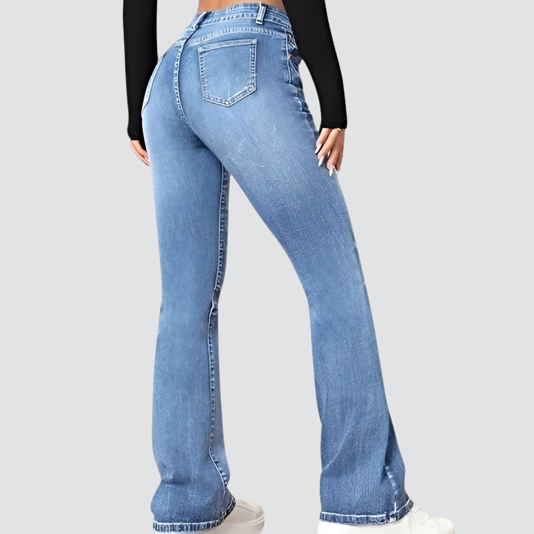 Edna | Høyt midje jeans med vide ben