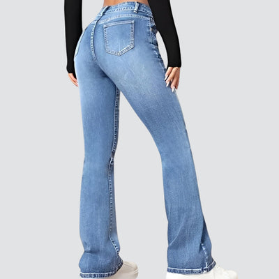 Edna | Høyt midje jeans med vide ben