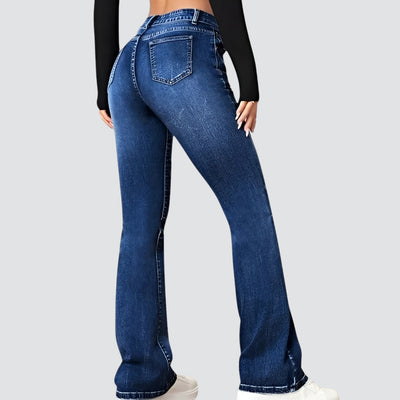 Edna | Høyt midje jeans med vide ben