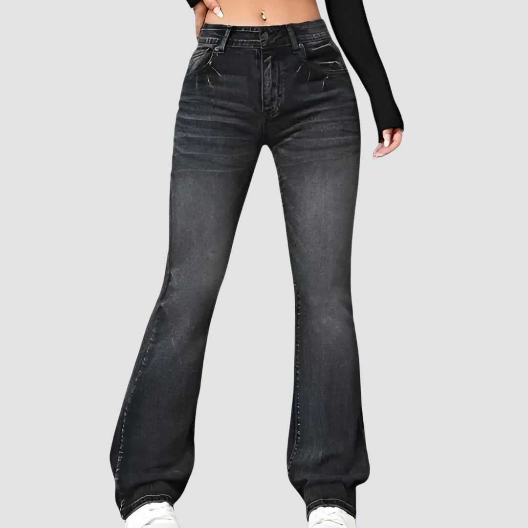 Edna | Høyt midje jeans med vide ben