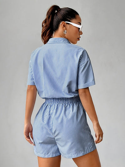 Ella | Elegant skjortejumpsuit med snøring