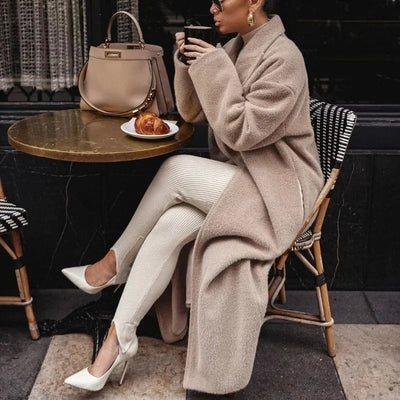 Emma | Elegant vinter trench frakk med lang lengde