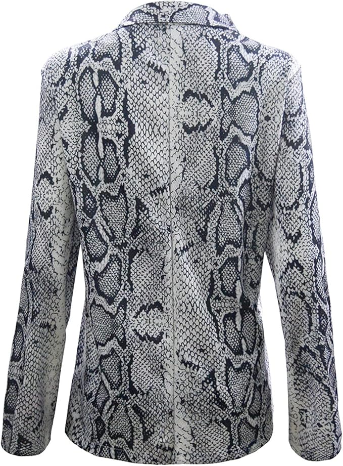Faye | Dristig blazer dame med snakeskin-mønster