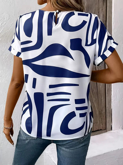 Gabriela | Elegant bluse med unikt mønsterdesign