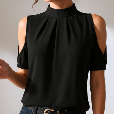 Inga | Elegant bluse dame med splittede ermer