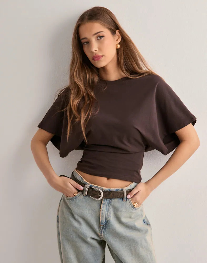 Jasmine | Trendy topp med vide ermer for enhver anledning