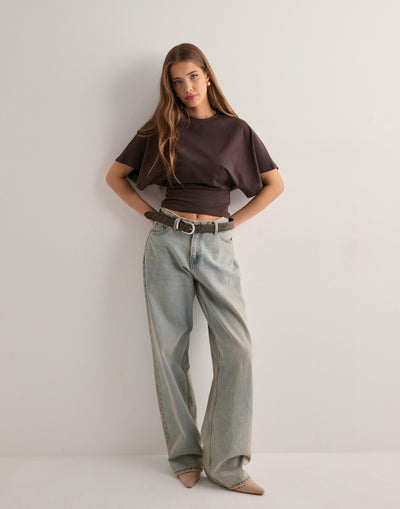 Jasmine | Trendy topp med vide ermer for enhver anledning