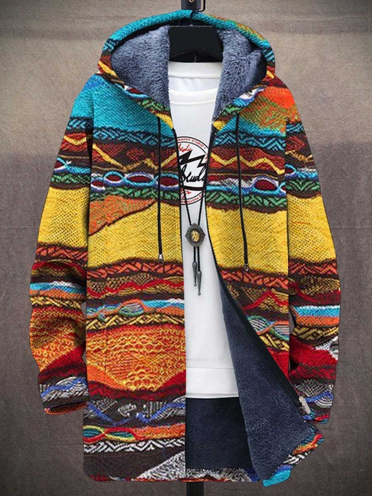 Jindalee™ | Luksuriøs cardigan med kunstnerisk inspirasjon