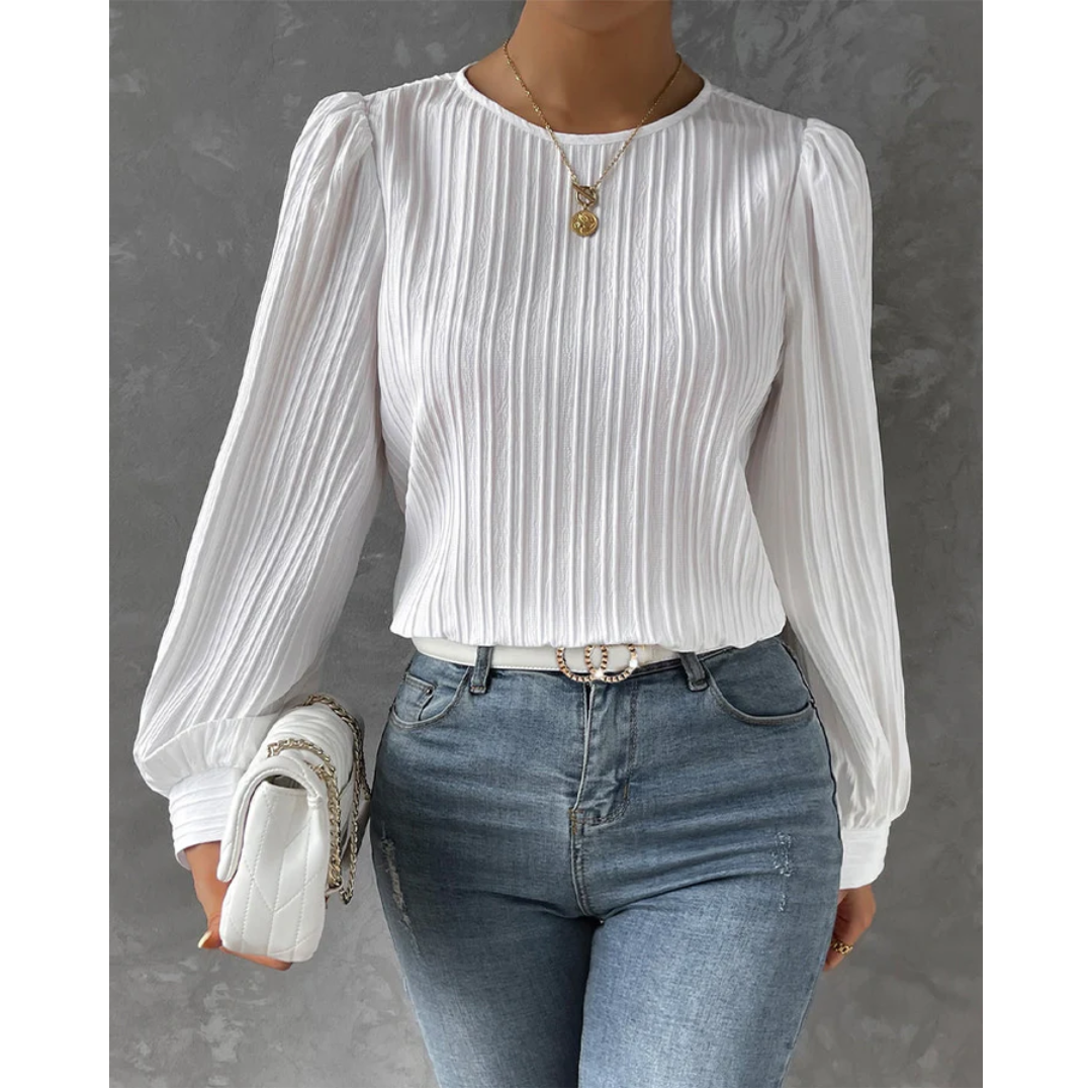 Kiki | Elegant langermet bluse for enhver anledning