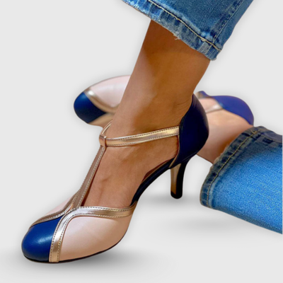 Laila | Elegante T-strap pumps med komfort
