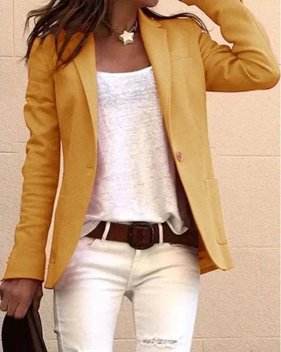 Leona | Uformell blazer dame med slank fasong