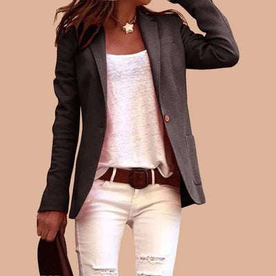 Leona | Uformell blazer dame med slank fasong