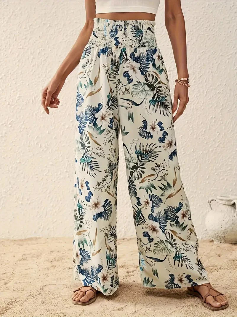 Léonie | Lett sommerbukse med blomsterprint