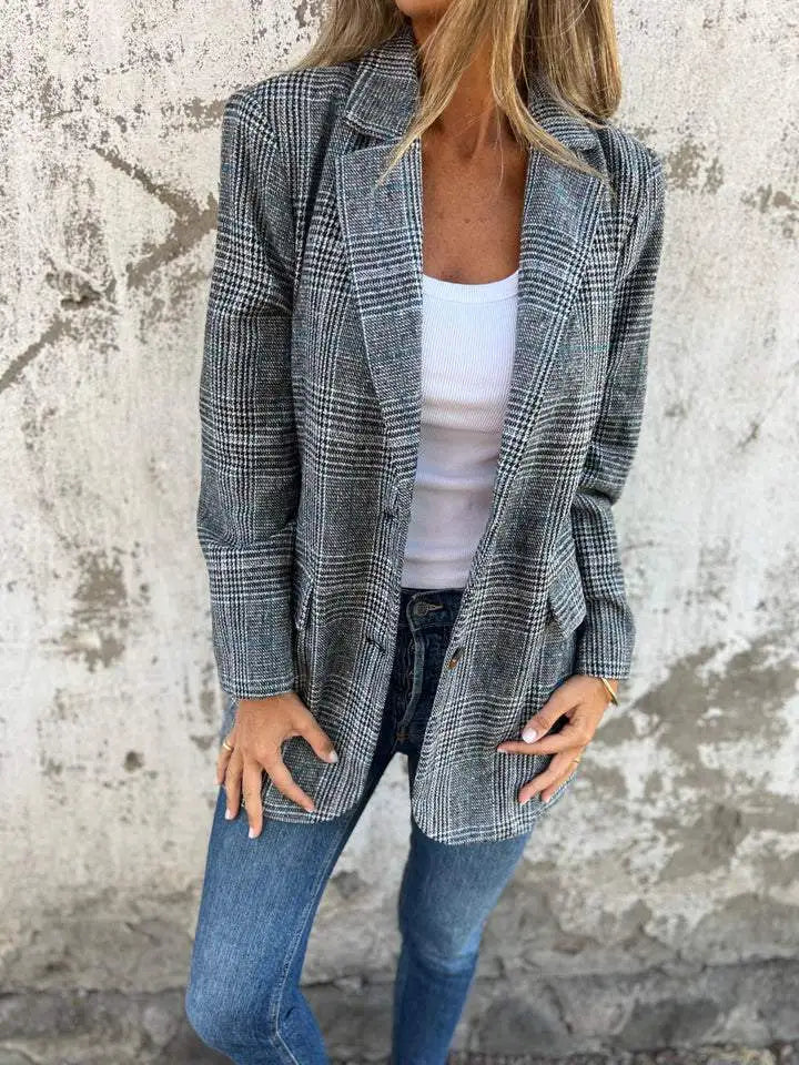 Marlene | Klassisk rutet blazer