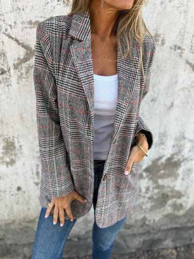 Marlene | Klassisk rutet blazer