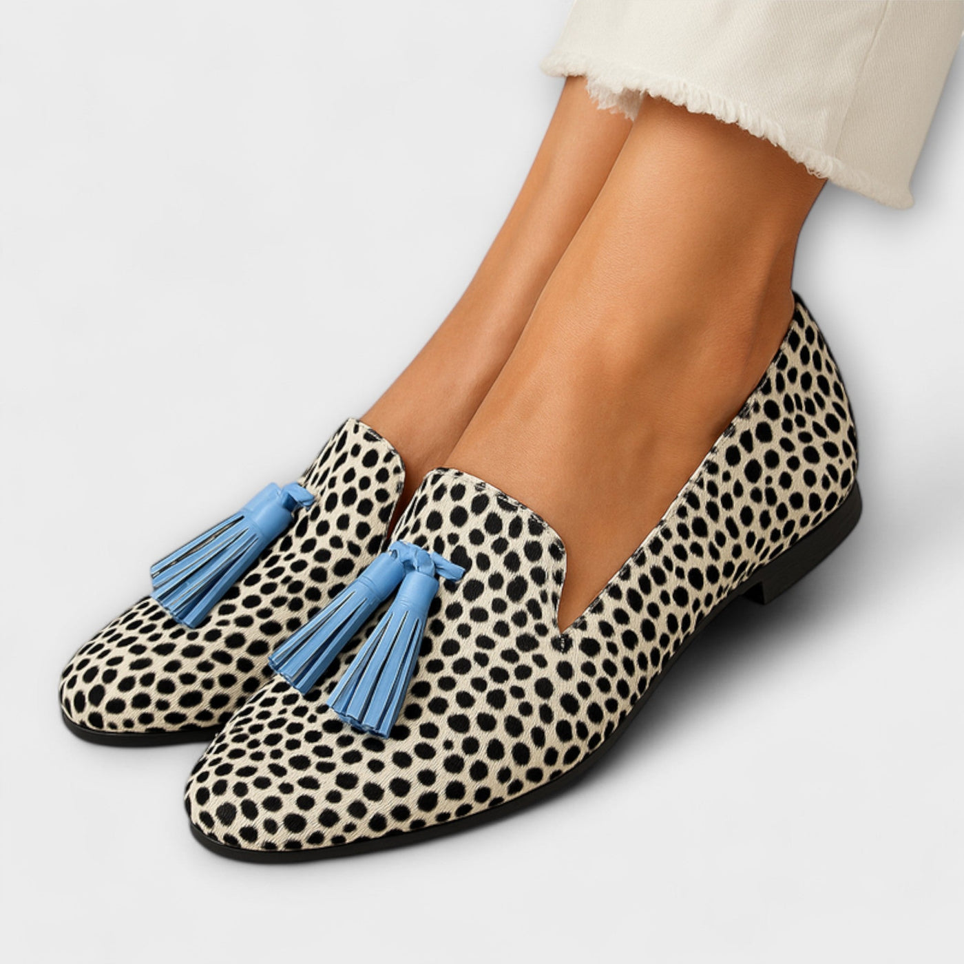 Mira - Loafers med Pompom