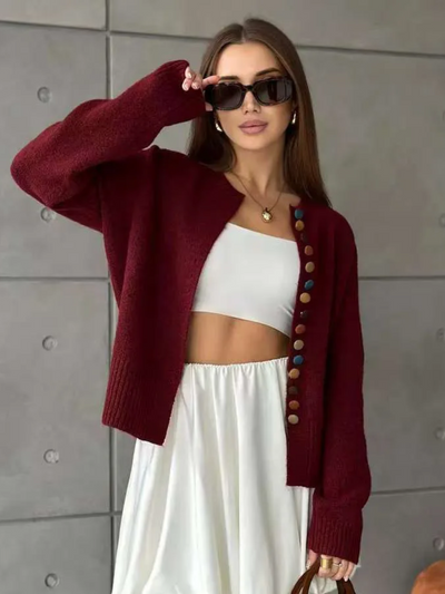 NOELLE | CARDIGAN MED KNAPPER