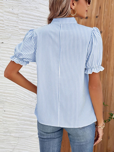 Sofie | Elegant bluse dame med pufferm