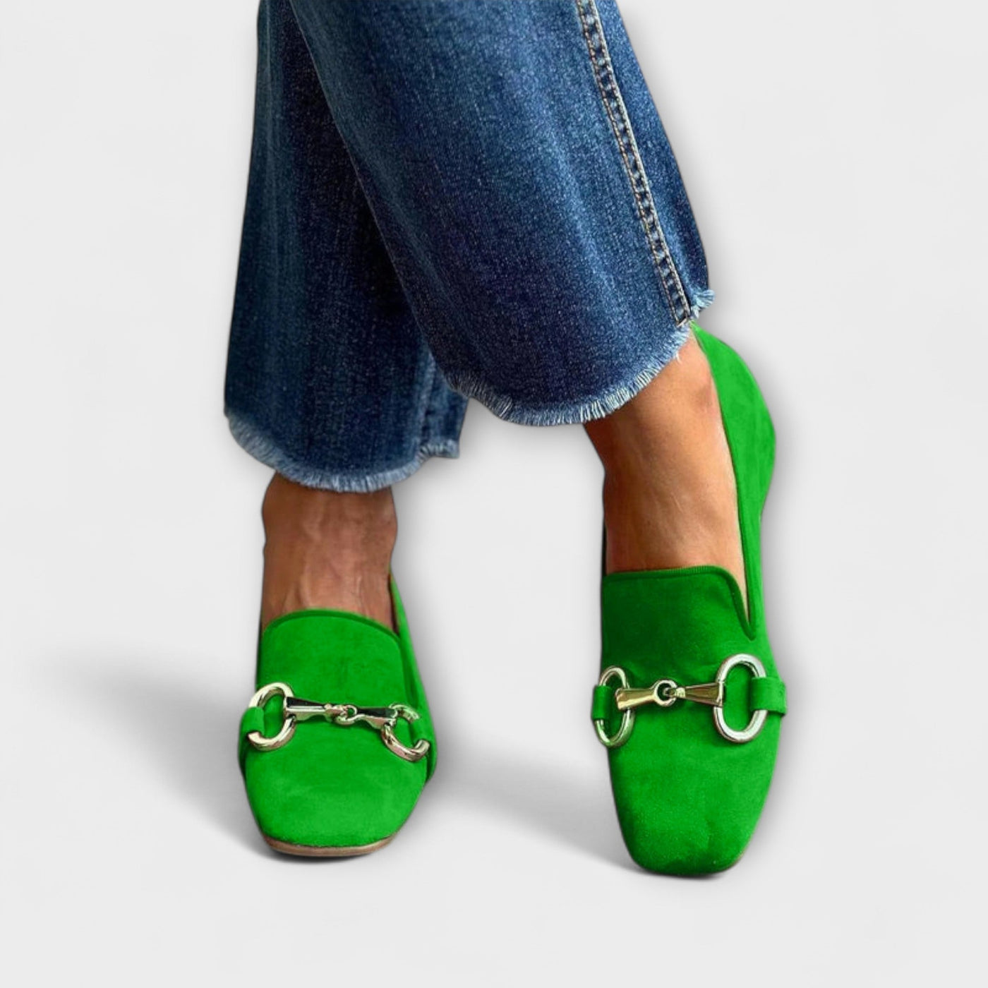 Taliah – Loafers med firkantet tå og spenne
