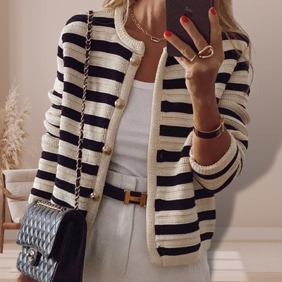 Vanessa | Stripete jakke med moderne design