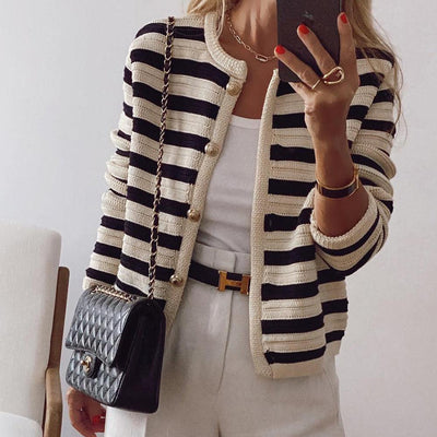 Vanessa | Stripete jakke med moderne design