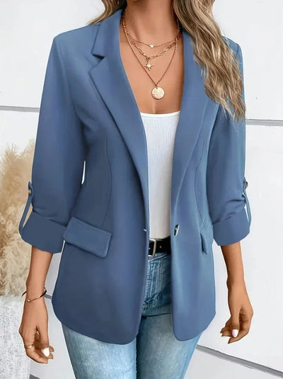 Vera | Avslappet blazer med rullermansjetter