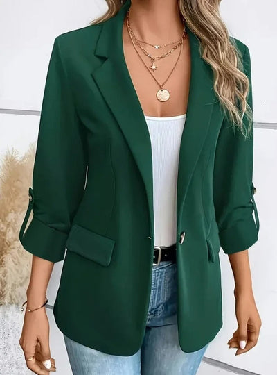 Vera | Avslappet blazer med rullermansjetter