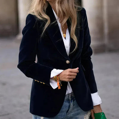 Vivian | Elegant blazer dame med gullknapper