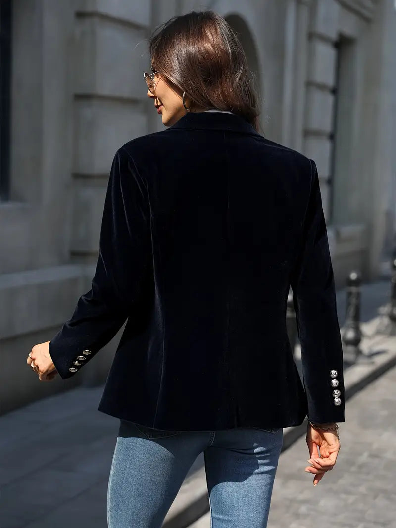 Vivian | Elegant blazer dame med gullknapper