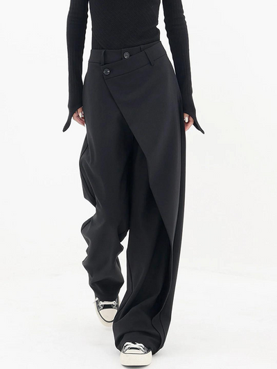 Ylva | Moderne baggy bukser med asymmetrisk talje