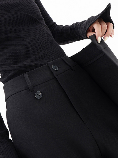 Ylva | Moderne baggy bukser med asymmetrisk talje