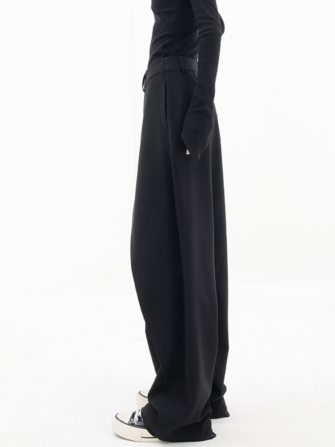 Ylva | Moderne baggy bukser med asymmetrisk talje