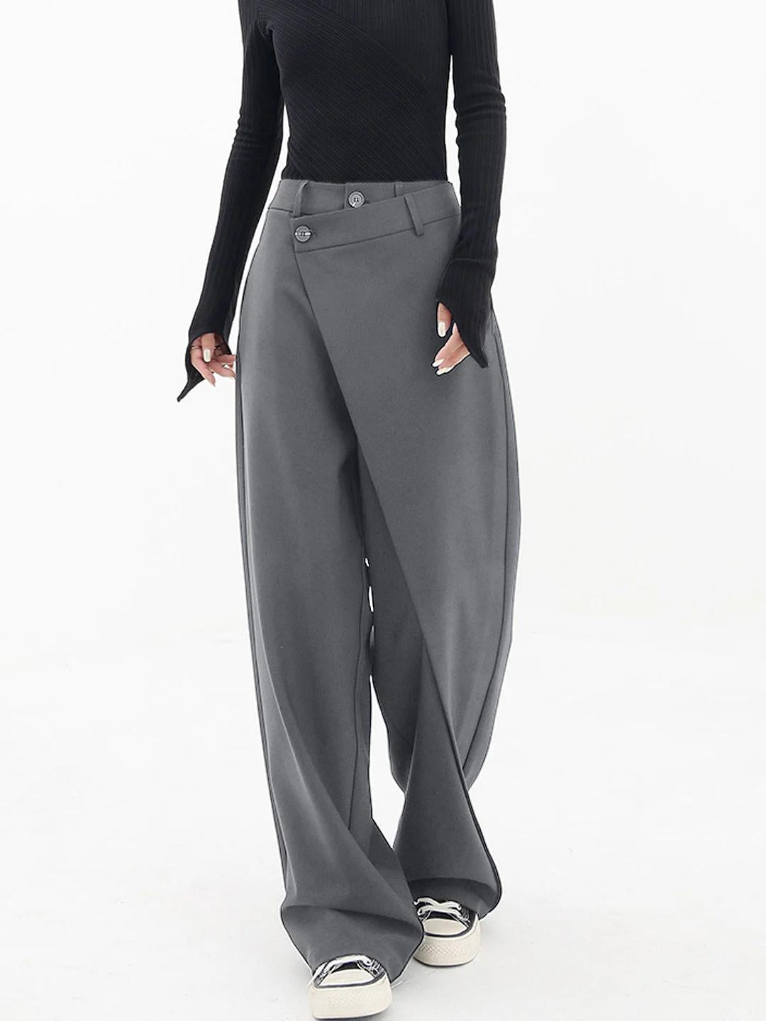 Ylva | Moderne baggy bukser med asymmetrisk talje