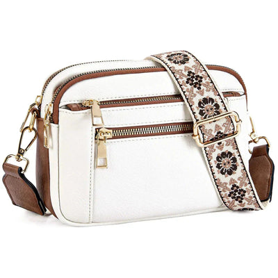 Arvida | Crossbody-veske med trykt stropp