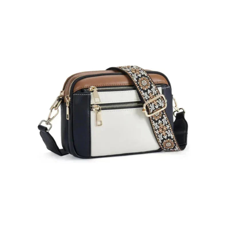 Arvida | Crossbody-veske med trykt stropp